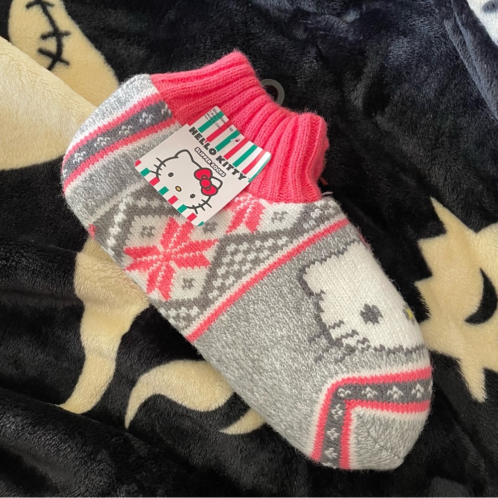 Hello Kitty Holiday Slipper Socks